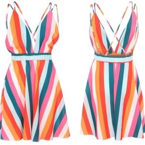 Colorful Beach Cover Up Dress